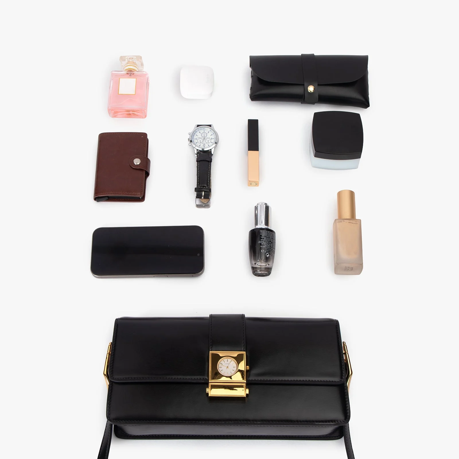 High-end women's leather travel crossbody bag